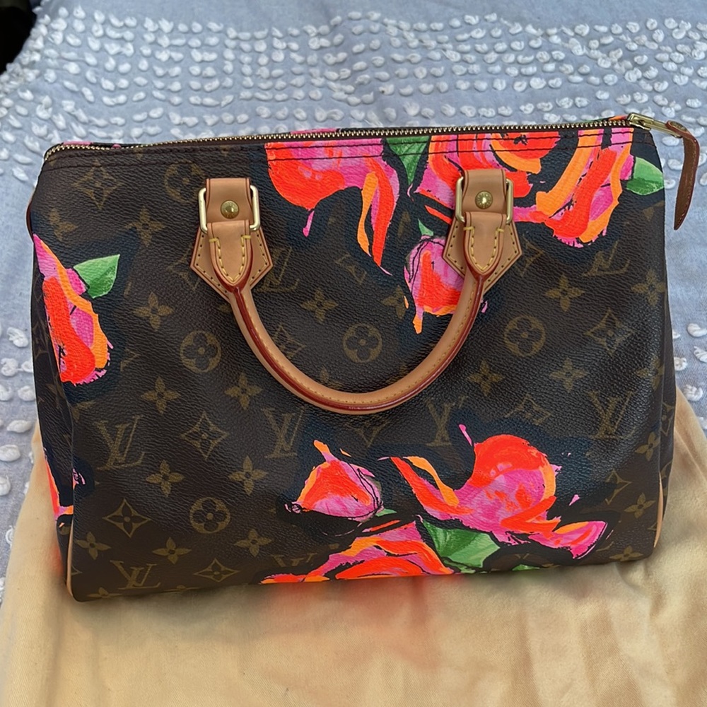 Limited Edition Stephen Sprouse Graffiti Roses Speedy 30 by Louis Vuitton